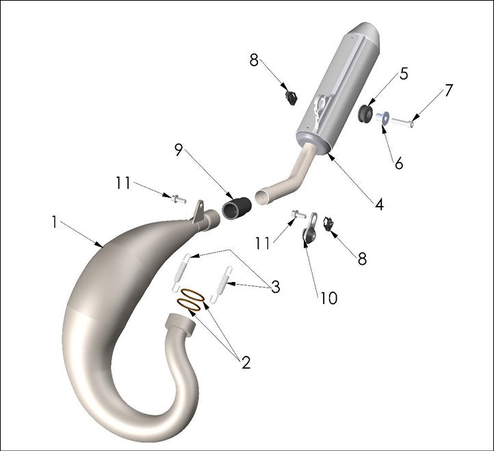 2025 Cobra CX50 JR - EXHAUST SYSTEM