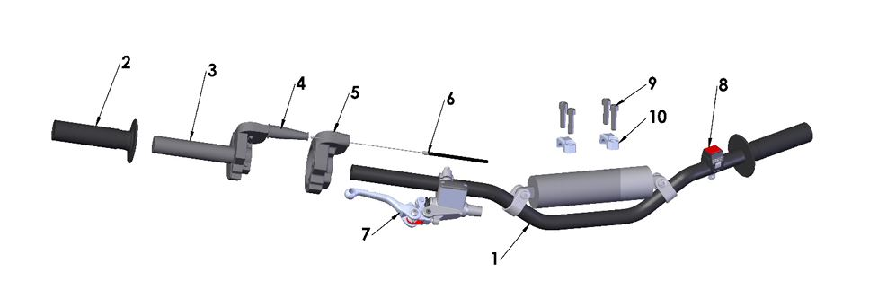 2021 Cobra CX50 SRx KING - HANDLEBARS & CONTROLS