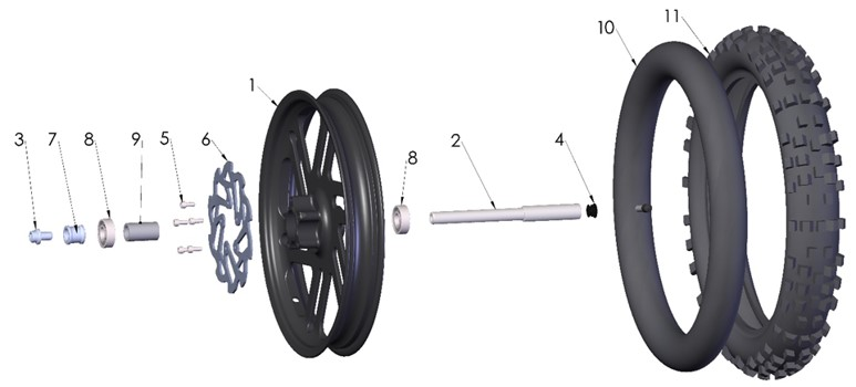 2022 Cobra CX50 SRx King - FRONT WHEEL