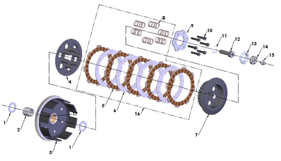 2023 Cobra CX65 - ENGINE - CLUTCH