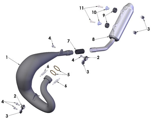 2022 Cobra CX65 - EXHAUST SYSTEM