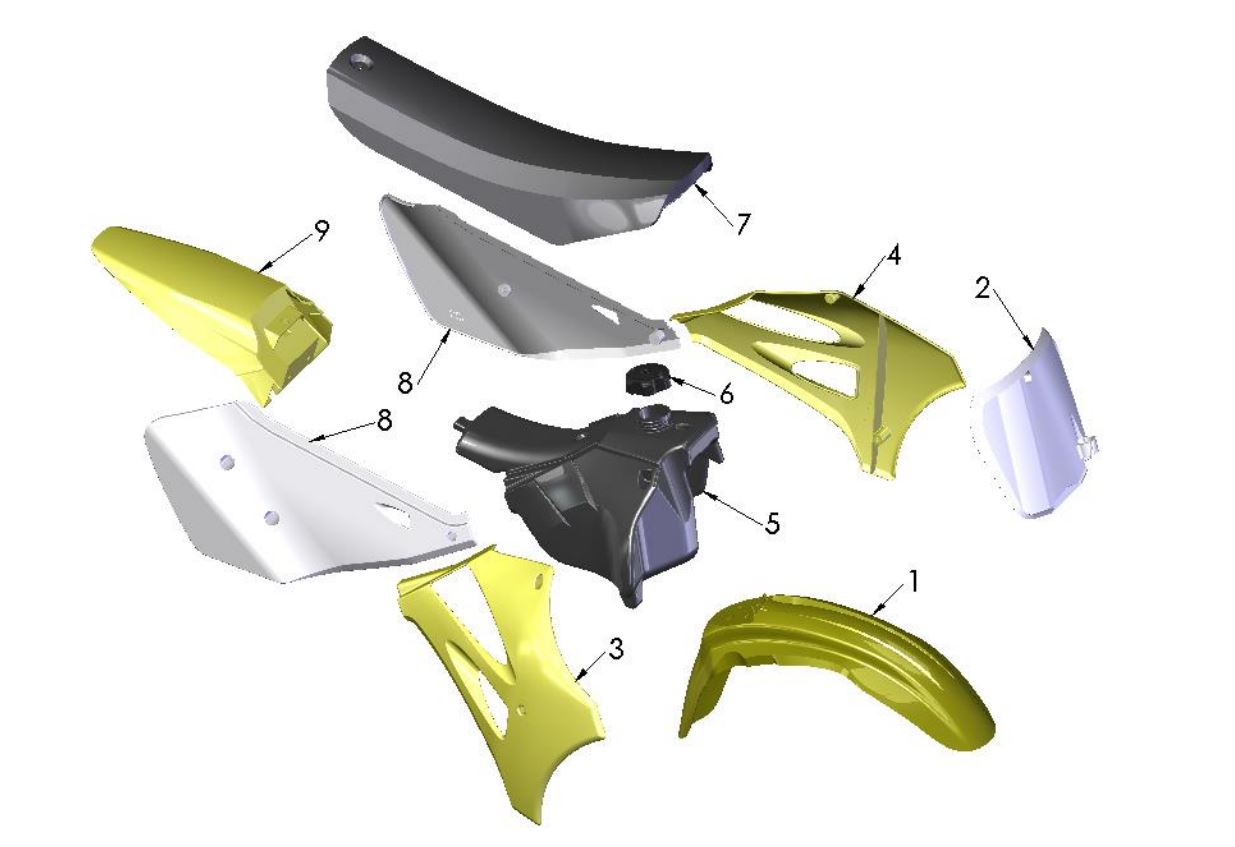 2019 Cobra CX65 - BODYWORK - SEAT - TANK