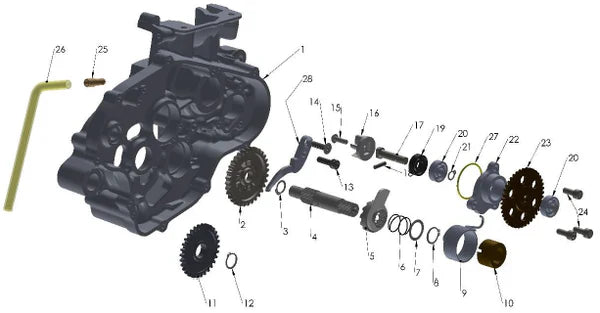 2024 COBRA CX65 - KICK MECHANISM & WATER PUMP