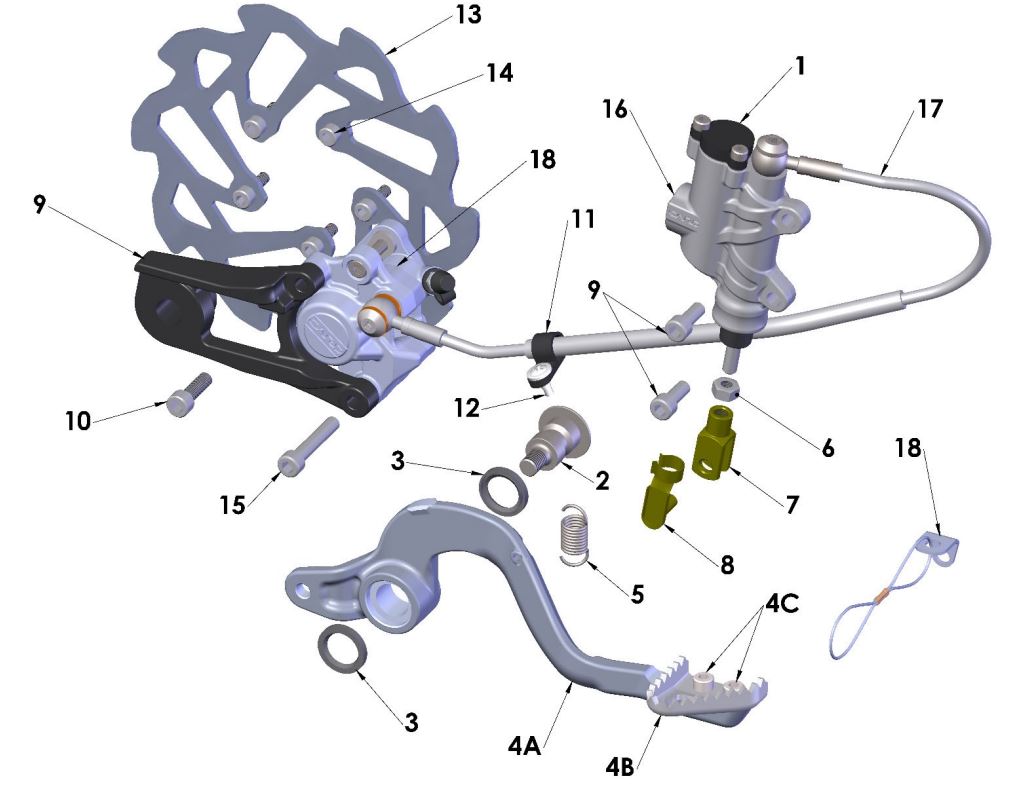 2025 Cobra CX50 SRx FWE - BRAKE - REAR