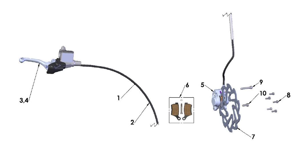 2019 Cobra CX50 JR - BRAKE - FRONT