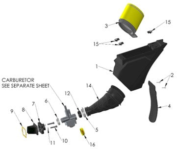 2023 Cobra CX50 SRx FWE - AIRBOX & INLET SYSTEM