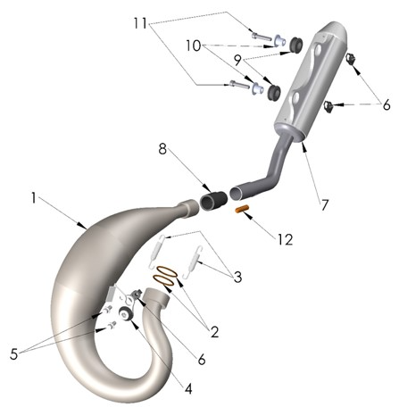 2022 Cobra CX50 SRx King - EXHAUST SYSTEM