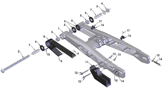2024 Cobra CX65 - SWINGARM ASSEMBLY