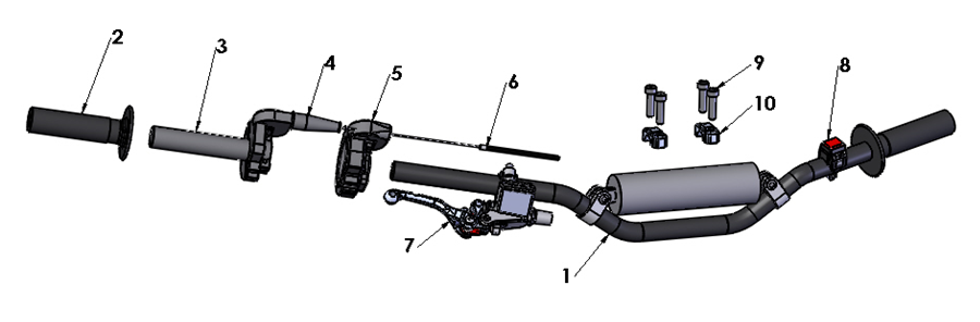 2025 Cobra CX50 JR - HANDLEBARS & CONTROLS