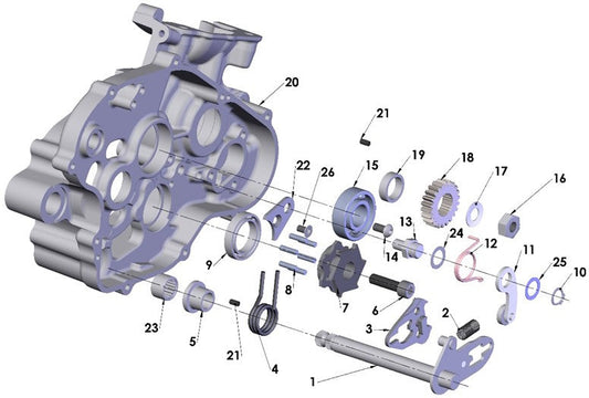 2022 Cobra CX65 - ENGINE - SHIFT MECHANISM