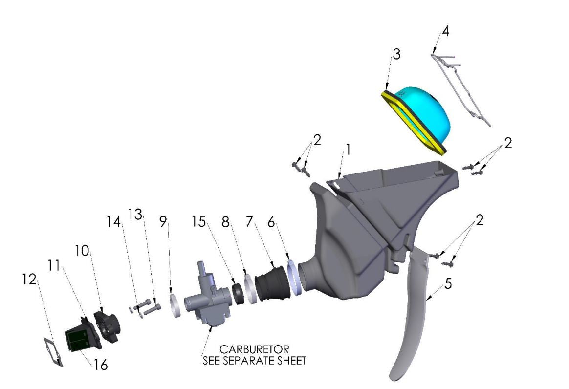 2019 Cobra CX50 KING - AIRBOX & INLET SYSTEM