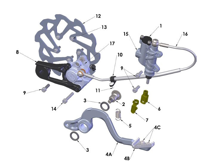 2024 Cobra CX50 FWE - BRAKE - REAR