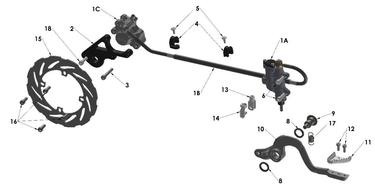 2024 COBRA CX65 - REAR BRAKE SYSTEM