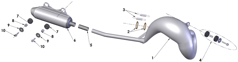 2023 Cobra CX50 JR - EXHAUST SYSTEM