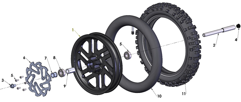 2023 Cobra CX50 JR - WHEEL - FRONT
