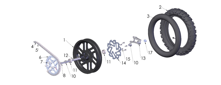 2023 Cobra CX50 JR - WHEEL - REAR