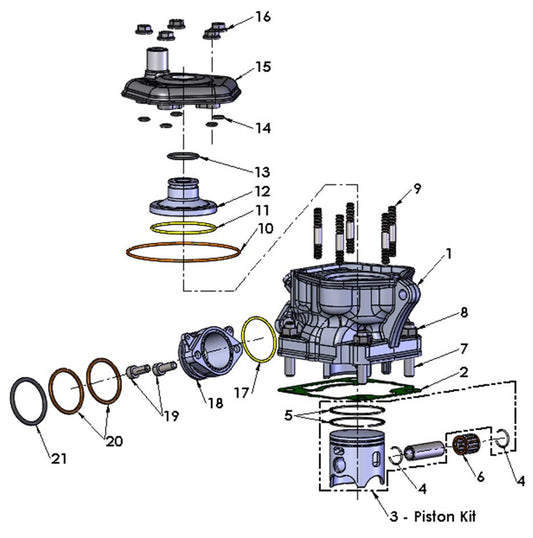 2023 Cobra CX65 - ENGINE - TOP END
