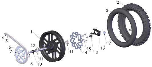 2022 Cobra CX50 SRx King - REAR WHEEL