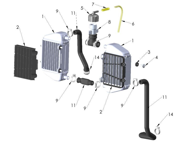 2025 Cobra CX50 SRx FWE - COOLING SYSTEM