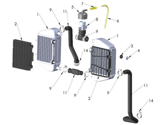 2025 Cobra CX50 SRx FWE - COOLING SYSTEM