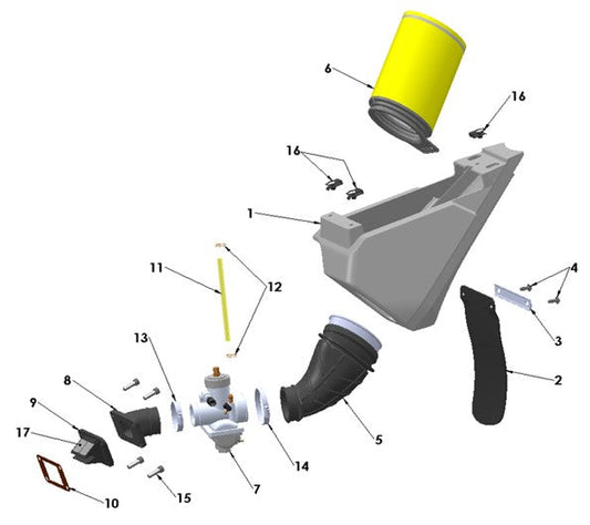 2025 Cobra CX65  - AIRBOX & INLET SYSTEM