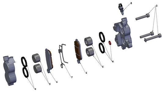 2025 Cobra CX65 - BRAKE - FRONT CALIPER