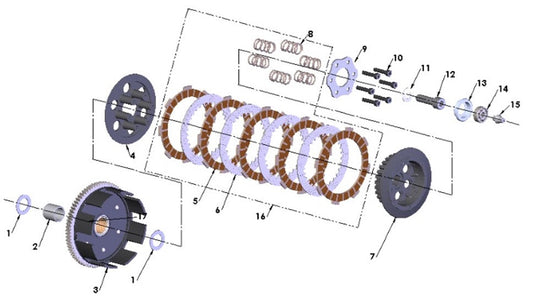 2025 Cobra CX65 - ENGINE - CLUTCH