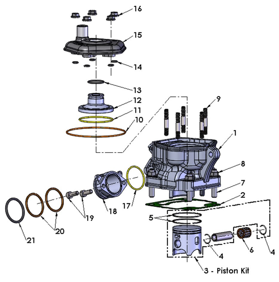 2025 Cobra CX65 - ENGINE - TOP END
