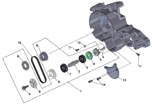2020 Cobra CX50 P3 - ENGINE - WATER PUMP