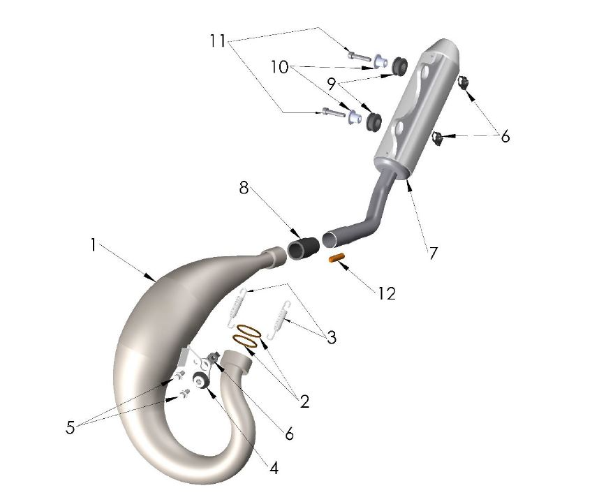 2022 Cobra CX50 SRX FWE - EXHAUST SYSTEM