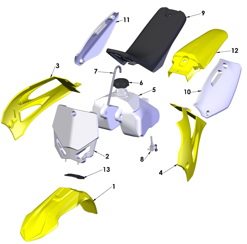 2022 Cobra CX50 JR - BODYWORK - SEAT - TANK