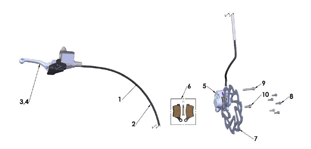 2019 Cobra CX50 P3 - BRAKE - FRONT