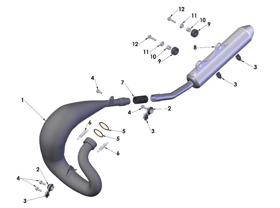 2020 Cobra CX65 - EXHAUST SYSTEM