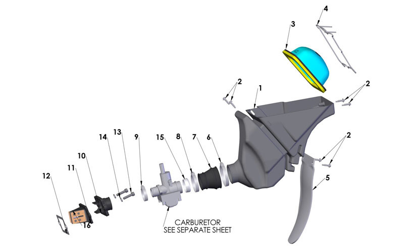 2017 Cobra CX50 FWE - AIRBOX & INLET SYSTEM