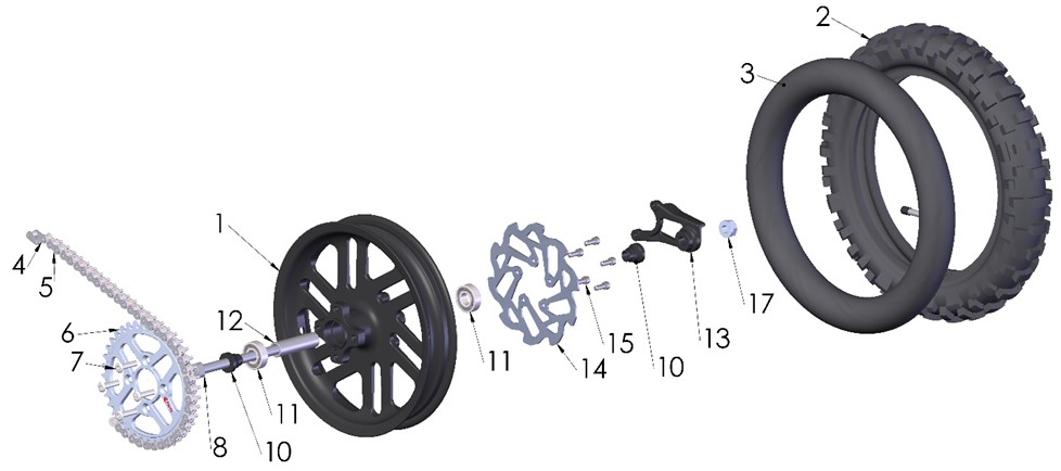 2024 Cobra CX50 FWE - WHEEL - REAR