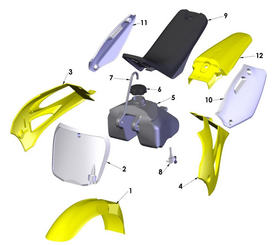 2020 Cobra CX50 JR - BODYWORK - SEAT - TANK