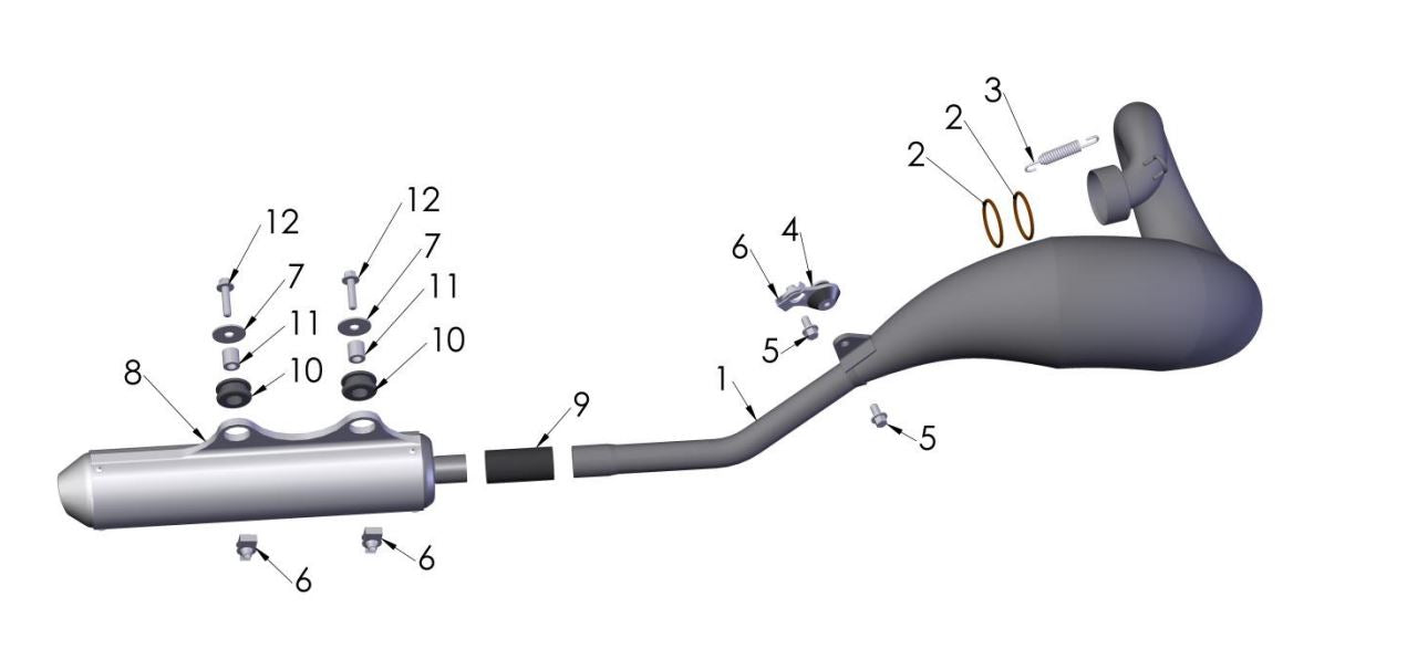 2019 Cobra CX50 KING - EXHAUST SYSTEM