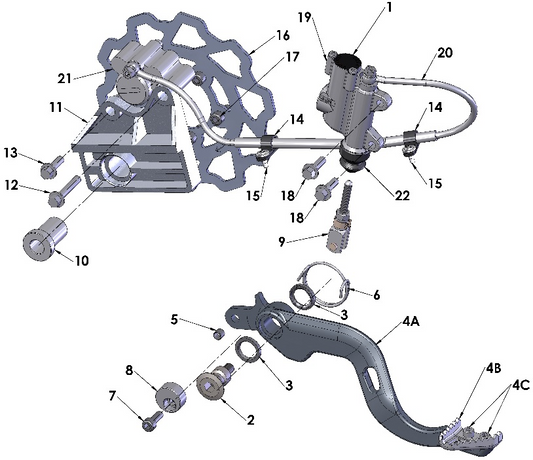 2017 Cobra CX50 FWE - BRAKE - REAR