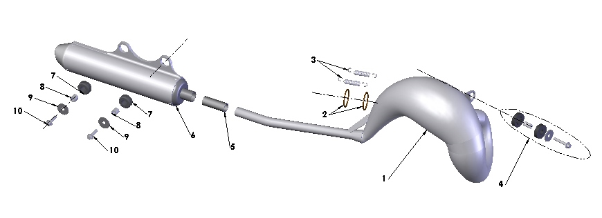 2020 Cobra CX50 JR - EXHAUST SYSTEM