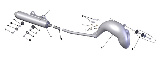 2018 Cobra CX50 JR - EXHAUST SYSTEM