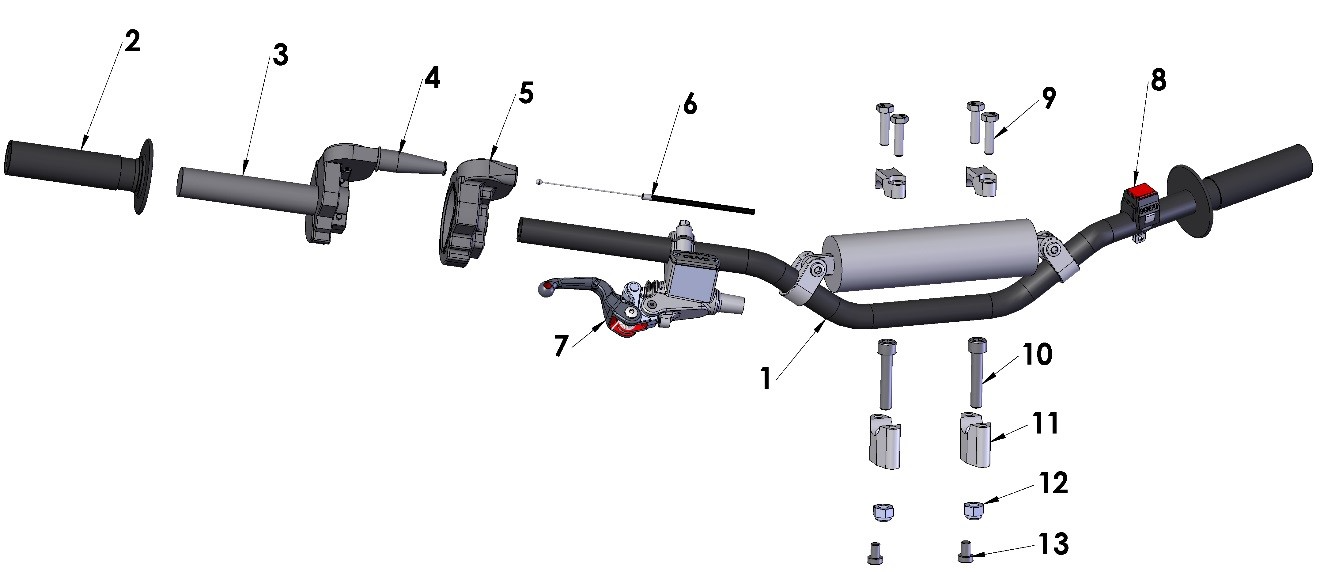 2018 Cobra CX50 FWE - HANDLEBARS & CONTROLS