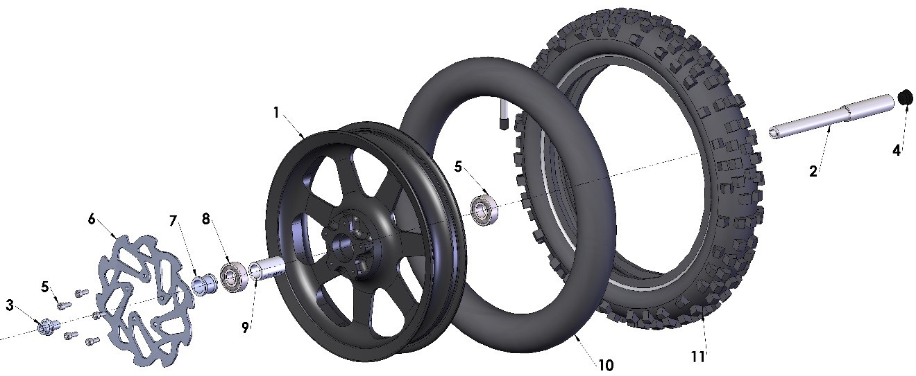 2020 Cobra CX50 JR - WHEEL - FRONT