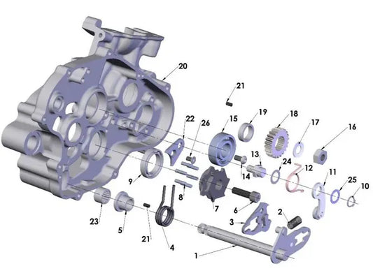 2022 COBRA CX65 - ENGINE - SHIFT MECHANISM